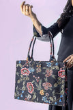 Canvas Tote Bag Black Multi