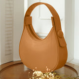 Plain Hobo HandBag - Mustard