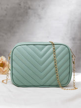 Buy - Chevron Charm Crossbody Bag ~Sea mist in Pakistan