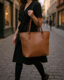 - SwiftZip Tote Bag - Brown