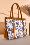 Strap Canvas Tote Ocean Leaf