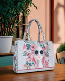 - Cherry Twinkle Canvas Bag - White