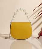 - Handbag Midnight Pearl Charm - Mustard