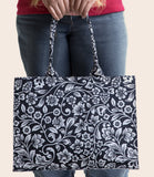 Canvas Bag - Black Petals