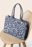 Canvas Bag - Black Petals