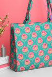 Buy Canvas Tote Bag Green Rose in Pakistan