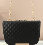 Shoulder Bag Quilted Charm - Black