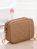 Urban Chic Crossbody Bag - Beige