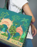 Buy Canvas Tote Bags Peacock in Pakistan