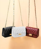 - Quilted DockLock Crossbody Bag ~ Red