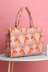 Canvas Tote Bags Pink Ribbon