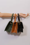 - Handbag Croco - Green