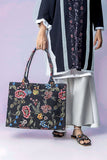 Canvas Tote Bag Black Multi