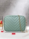 Buy - Chevron Charm Crossbody Bag ~Sea mist in Pakistan