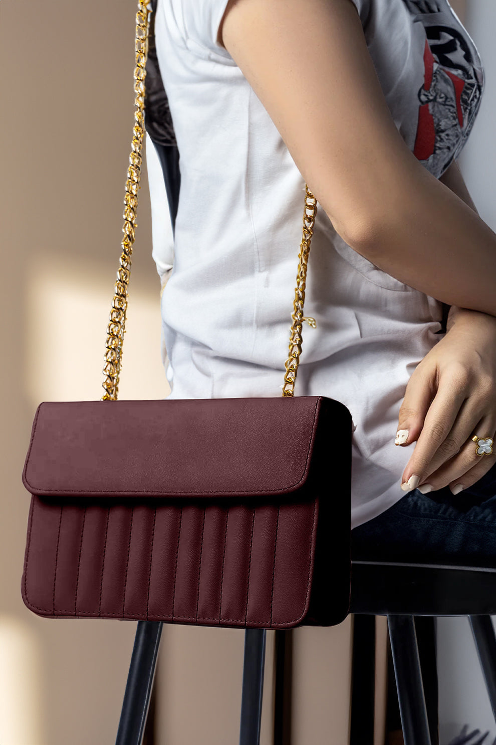 Buy Wanderlite Crossbody Bag Brown in Pakistan