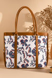Strap Canvas Tote Ocean Leaf