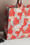 Canvas Tote Bags Orange Leaf