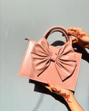 HandBag Gloss Bow Soft Pink