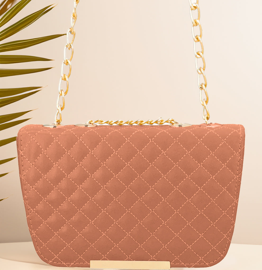 Shoulder Bag  Quilted Charm - Bronze