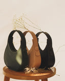 Plain Hobo HandBag - Mustard