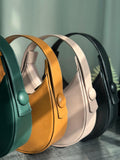 Plain Hobo HandBag - Mustard