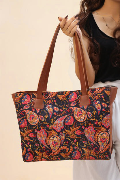 -Carry Side Rexine Canvas Bag