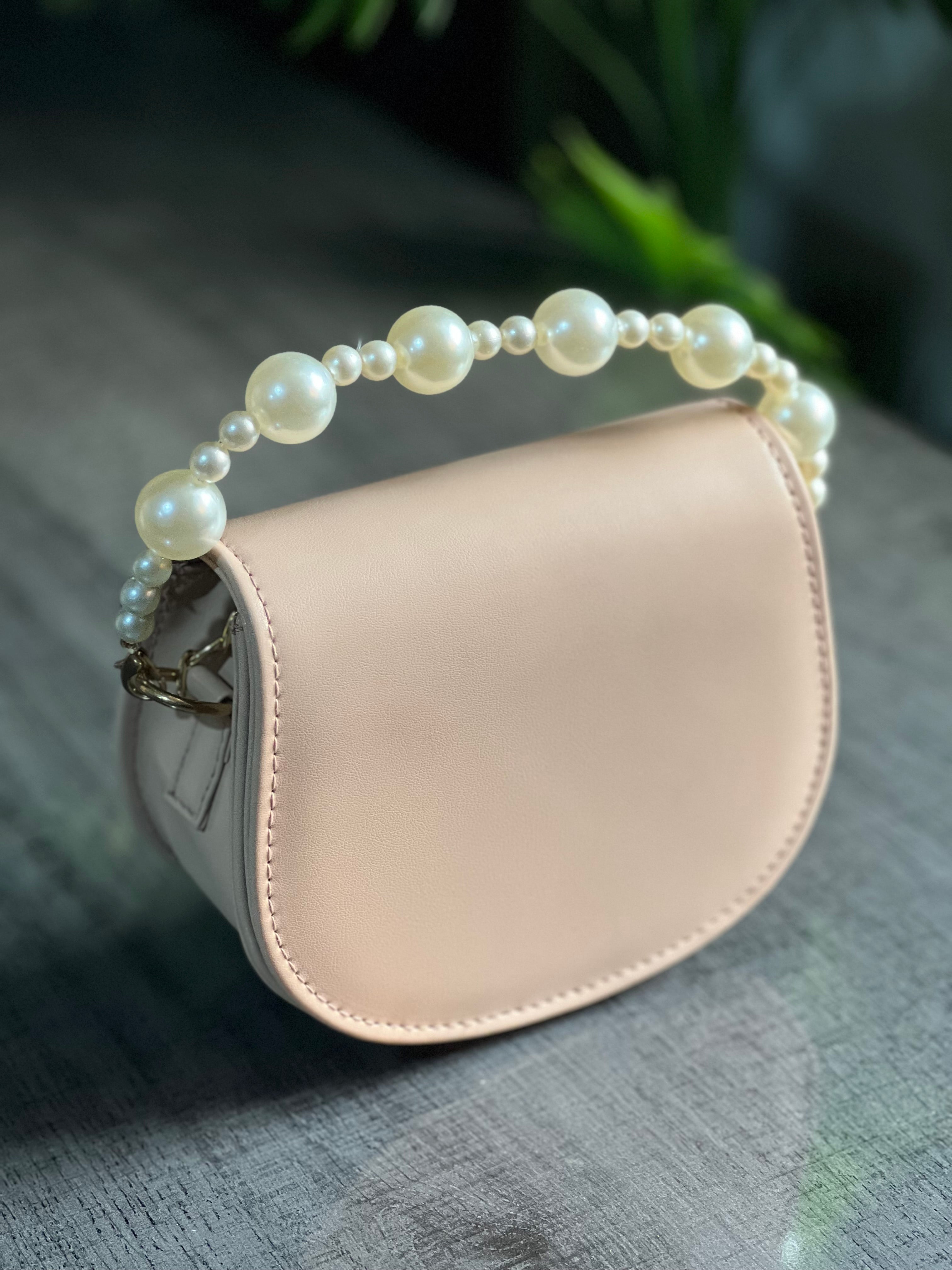 - Handbag Midnight Pearl Charm - Tea Pink