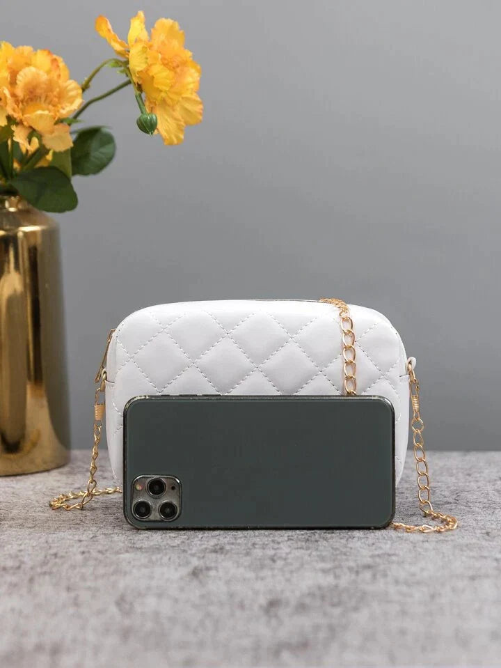 Urban Chic Crossbody Bag - White