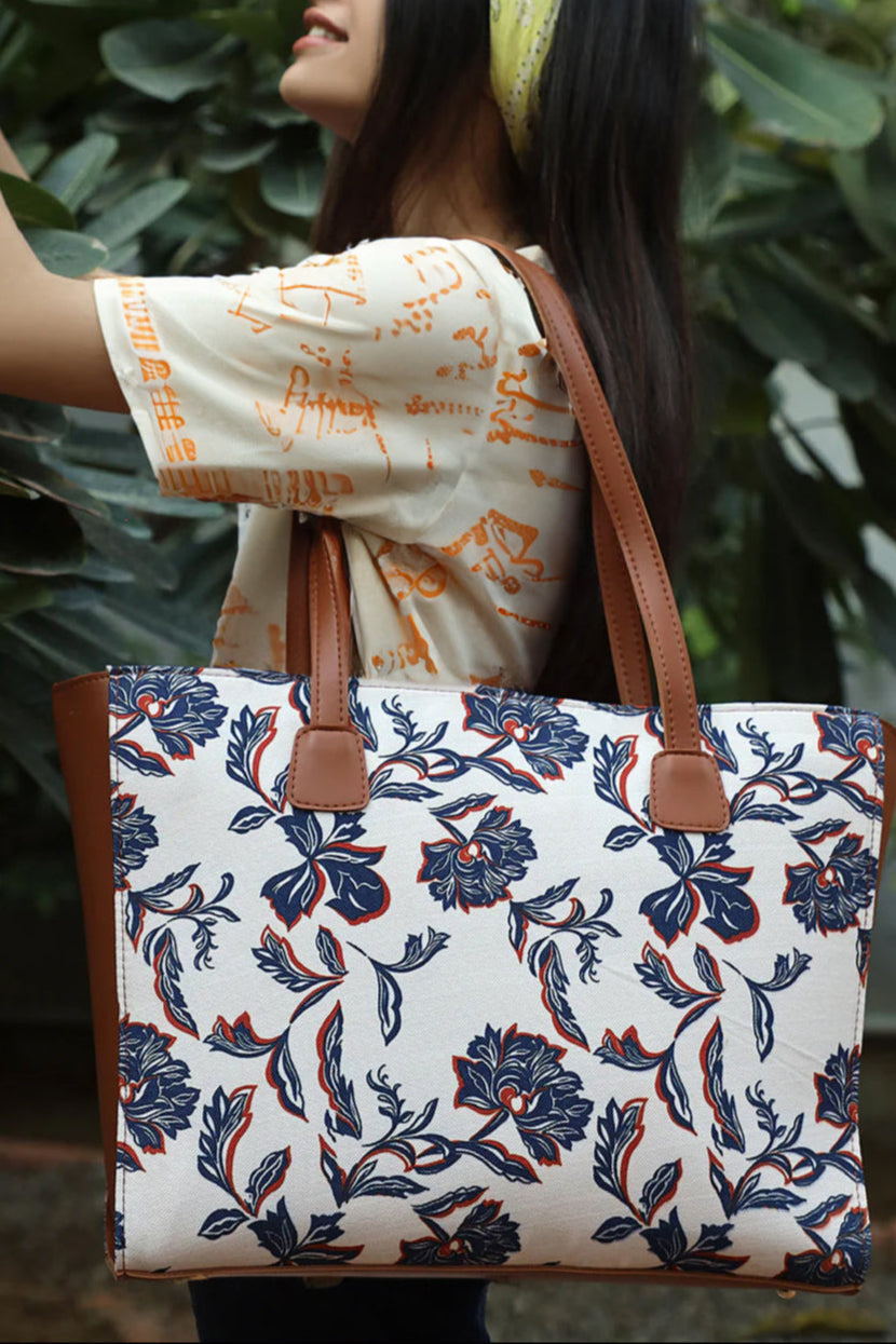 - SkyLeaf Side Rexine Canvas Bag